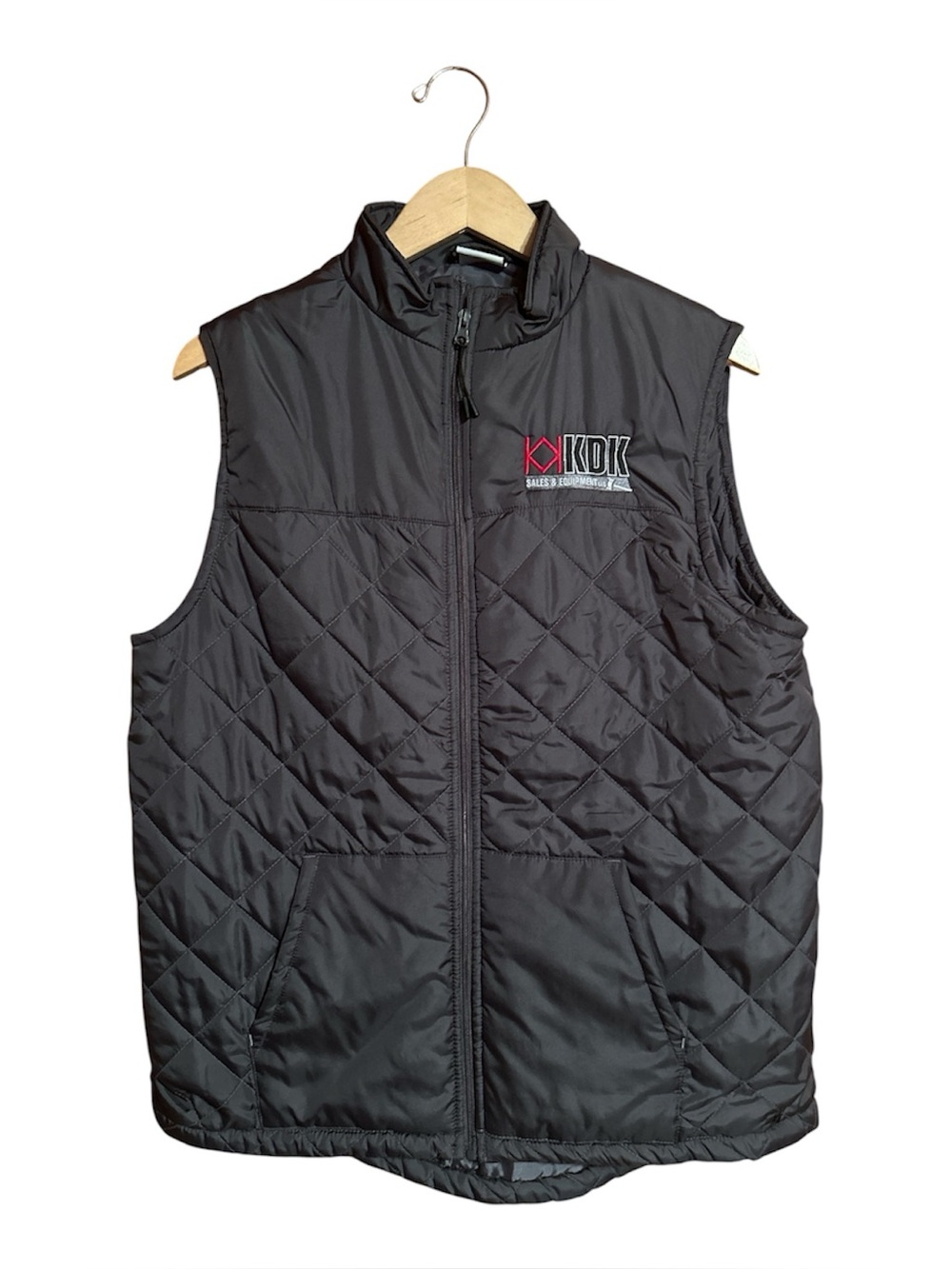 Badger Sport Gray Quilted Puffer Lightweight Vest Men’s Size Medium